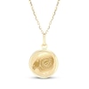 Thumbnail Image 1 of Zodiac Aries Medallion Necklace 14K Yellow Gold 18&quot;