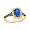 Thumbnail Image 1 of Le Vian Oval-Cut Tanzanite Ring 1/3 ct tw Diamonds 14K Honey Gold