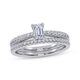 Adore Emerald-Cut Diamond Bridal Set 1/2 ct tw 14K White Gold