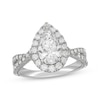 Thumbnail Image 4 of Neil Lane Artistry Pear-Shaped Lab-Grown Diamond Engagement Ring 2-1/3 ct tw 14K White Gold