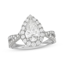 Neil Lane Artistry Pear-Shaped Lab-Created Diamond Engagement Ring 2-1/3 ct tw 14K White Gold