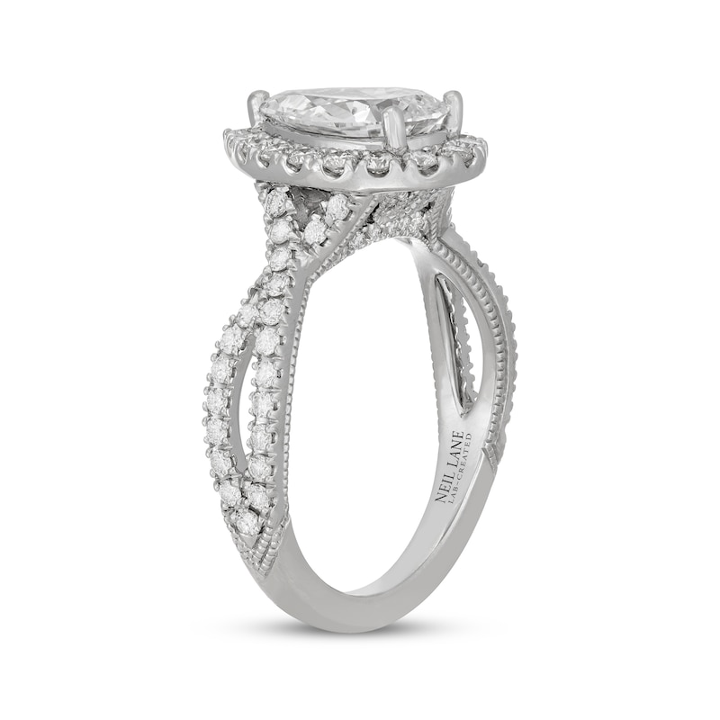 Main Image 5 of Neil Lane Artistry Pear-Shaped Lab-Grown Diamond Engagement Ring 2-1/3 ct tw 14K White Gold