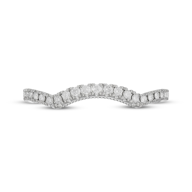 Neil Lane Artistry Lab-Created Diamond Contour Wedding Band 1/4 ct tw 14K White Gold