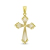 Thumbnail Image 1 of Diamond-Cut Cross Charm 14K Yellow Gold