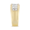 Thumbnail Image 2 of Men's Square-Cut Diamond Two-Row Wedding Band 2 ct tw 10K Yellow Gold