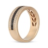 Thumbnail Image 2 of Neil Lane Men's Black & White Diamond Wedding Band 1/2 ct tw 14K Yellow Gold