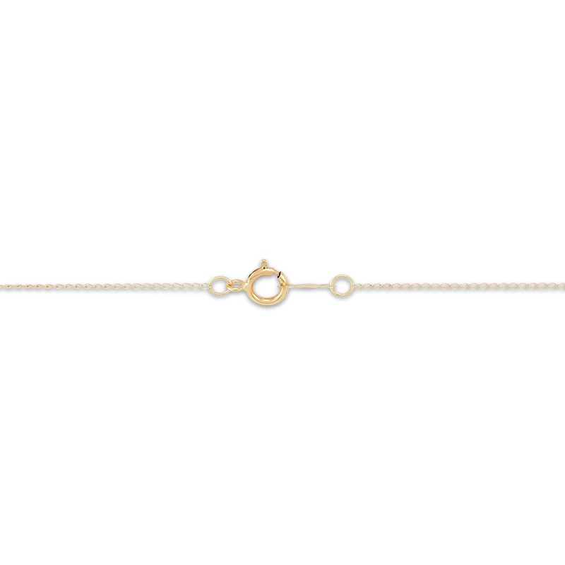 Main Image 3 of Children's Cultured Pearl Flower Necklace 14K Yellow Gold 13&quot;