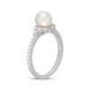 Thumbnail Image 2 of Neil Lane Cultured Akoya Pearl & Diamond Engagement Ring 1/3 ct tw 14K White Gold