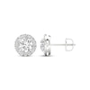 Thumbnail Image 2 of Lab-Created Diamonds by KAY Round-Cut Halo Stud Earrings 1-1/2 ct tw 14K White Gold (F/VS2)