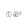 Thumbnail Image 1 of Lab-Grown Diamonds by KAY Round-Cut Halo Stud Earrings 1 ct tw 14K White Gold (F/VS2)