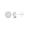 Thumbnail Image 3 of Lab-Grown Diamonds by KAY Round-Cut Halo Stud Earrings 1 ct tw 14K White Gold (F/VS2)