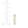 Thumbnail Image 2 of Diamond Rope Twist Hoop Earrings 1/2 ct tw 10K Yellow Gold