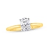 Thumbnail Image 1 of Lab-Created Diamonds by KAY Oval-Cut Solitaire Engagement Ring 1 ct tw 14K Yellow Gold (F/VS2)