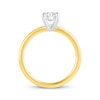 Thumbnail Image 3 of Lab-Created Diamonds by KAY Oval-Cut Solitaire Engagement Ring 1 ct tw 14K Yellow Gold (F/VS2)