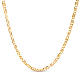 Diamond-Cut Valentino Chain Necklace 4.8mm 10K Yellow Gold 22&quot;