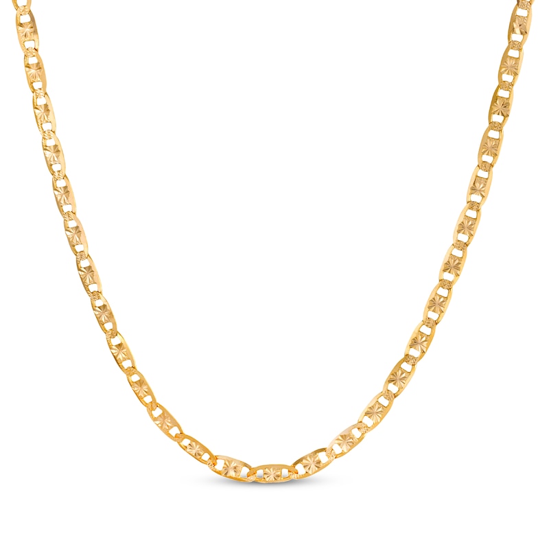 Main Image 1 of Diamond-Cut Valentino Chain Necklace 4.8mm 10K Yellow Gold 22&quot;