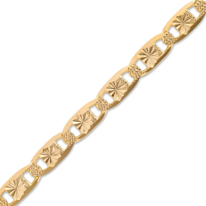 Main Image 4 of Diamond-Cut Valentino Chain Necklace 4.8mm 10K Yellow Gold 22&quot;