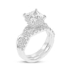 Thumbnail Image 2 of Lab-Grown Diamonds by KAY Princess-Cut Bridal Set 4 ct tw 14K White Gold