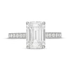 Thumbnail Image 3 of Neil Lane Artistry Heritage Emerald-Cut Lab-Grown Diamond Engagement Ring 4-1/2 ct tw Platinum