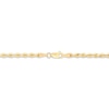 Thumbnail Image 2 of Solid Silk Rope Chain Necklace 3.7mm 14K Yellow Gold 18"