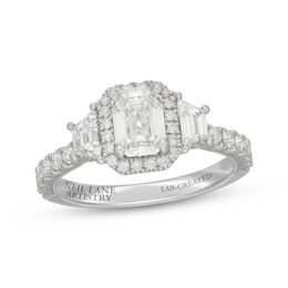 Neil Lane Artistry Heritage Heritage Emerald-Cut Lab-Created Diamond Engagement Ring 2 ct tw Platinum