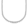 Thumbnail Image 1 of Multi-Diamond Tennis Necklace 1/2 ct tw Sterling Silver 17&quot;