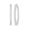 Thumbnail Image 0 of Lab-Grown diamonds by KAY Inside-Out Hoop Earrings 6 ct tw 10K White Gold