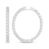 Thumbnail Image 2 of Lab-Grown diamonds by KAY Inside-Out Hoop Earrings 6 ct tw 10K White Gold