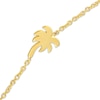 Thumbnail Image 1 of Palm Tree Bolo Bracelet 14K Yellow Gold