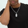 Thumbnail Image 2 of Men's Lab-Grown Diamonds by KAY Dog Tag Charm 4 ct tw 10K White Gold