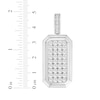 Thumbnail Image 3 of Men's Lab-Grown Diamonds by KAY Dog Tag Charm 4 ct tw 10K White Gold