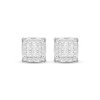 Thumbnail Image 2 of Men's Lab-Grown Diamonds by KAY Square-Cut Quad Stud Earrings 1 ct tw 10K White Gold