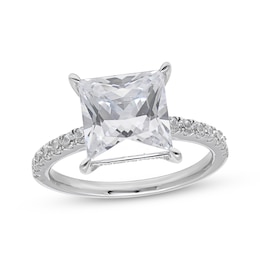 Lab-Grown Diamonds by KAY Princess-Cut Engagement Ring 4-1/2 ct tw 14K White Gold