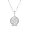 Thumbnail Image 2 of Multi-Diamond Circle Necklace & Earrings Gift Set 1/5 ct tw Sterling Silver