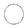 Thumbnail Image 1 of Men's Diamond Cuban Curb Chain Necklace 2-1/2 ct tw Sterling Silver 20&quot;