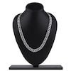 Thumbnail Image 4 of Men's Diamond Cuban Curb Chain Necklace 2-1/2 ct tw Sterling Silver 20&quot;