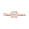 Thumbnail Image 2 of Princess-Cut Diamond Engagement Ring 1/3 ct tw 14K Rose Gold