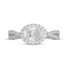 Thumbnail Image 3 of Neil Lane Artistry Oval-Cut Lab-Grown Diamond Halo Engagement Ring 1-1/2 ct tw 14K White Gold