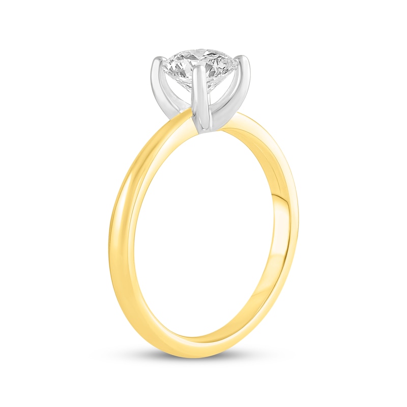 Main Image 2 of Lab-Created Diamonds by KAY Round-Cut Solitaire Engagement Ring 1 ct tw 14K Yellow Gold (F/VS2)