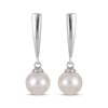 Thumbnail Image 1 of Cultured Pearl Drop Earrings Sterling Silver