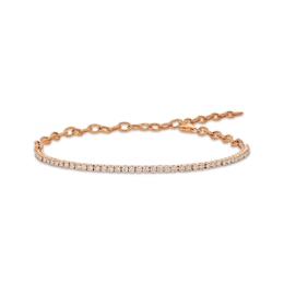 Le Vian Diamond Line Bracelet 1-1/4 ct tw 14K Strawberry Gold 8&quot;