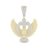 Thumbnail Image 1 of Men's Diamond Eagle & Cross Charm 1/2 ct tw 10K Yellow Gold