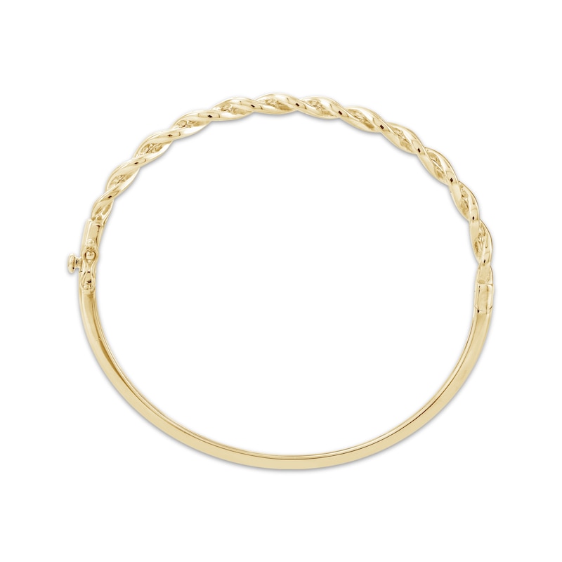 Diamond Twist Bangle Bracelet 1 ct tw 10K Yellow Gold