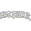 Thumbnail Image 2 of Men's Diamond Teardrop Link Bracelet 2-1/2 ct tw 10K Yellow Gold 8.5"