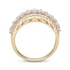 Thumbnail Image 3 of Round & Baguette-Cut Diamond Anniversary Ring 1-1/4 ct tw 14K Yellow Gold