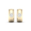 Thumbnail Image 2 of Lab-Grown Diamonds by KAY Huggie Hoop Earrings 1/2 ct tw 10K Yellow Gold