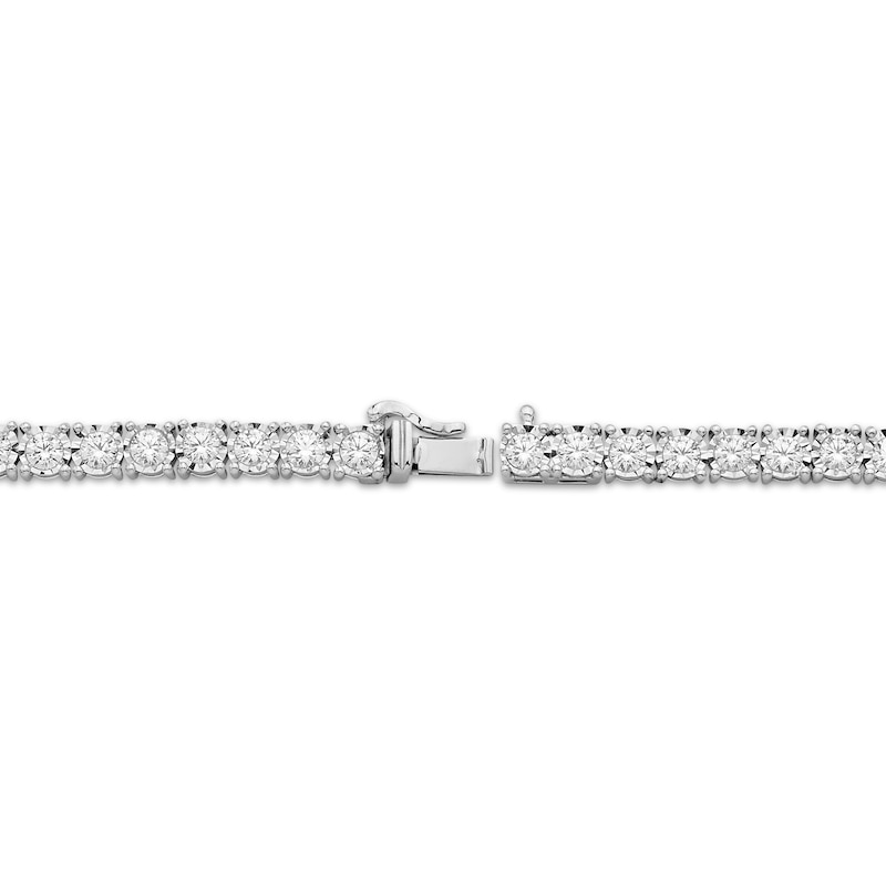 Main Image 3 of Diamond Tennis Bracelet 4 ct tw 10K White Gold 7&quot;