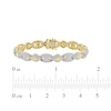 Thumbnail Image 5 of Men's Diamond Cross Mariner Link Bracelet 2-1/2 ct tw 10K Yellow Gold 8.5&quot;