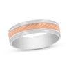 Thumbnail Image 1 of Men's Wedding Band 10K Two-Tone Gold 6mm