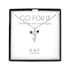 Thumbnail Image 1 of Cheerleader Necklace with Black & White Diamond Accents Sterling Silver 18&quot;